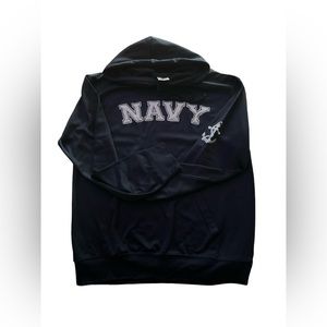 Rothco | Navy Embroidered Pullover Hoodie Sweatshirt